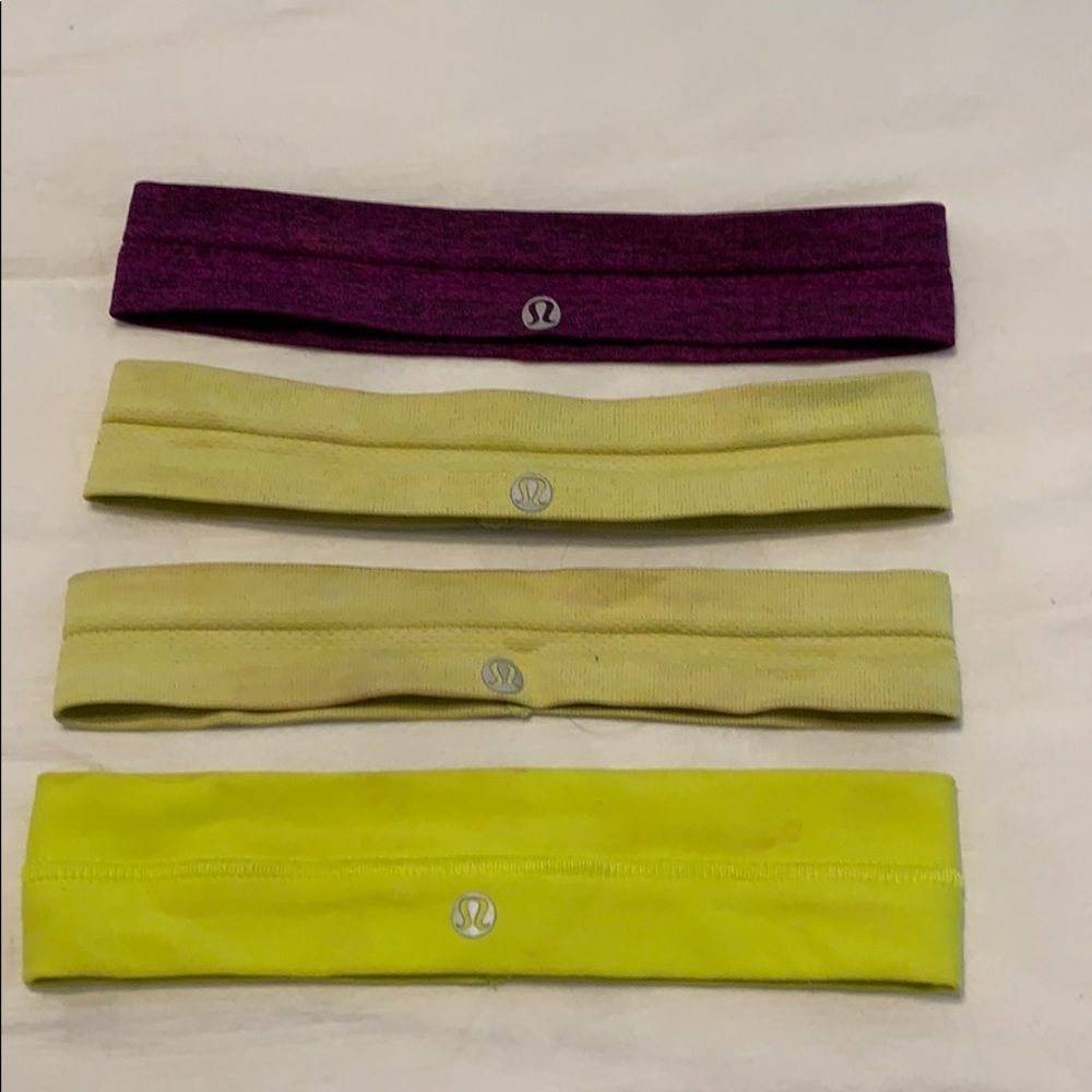 4 lululemon head bands swiftly
